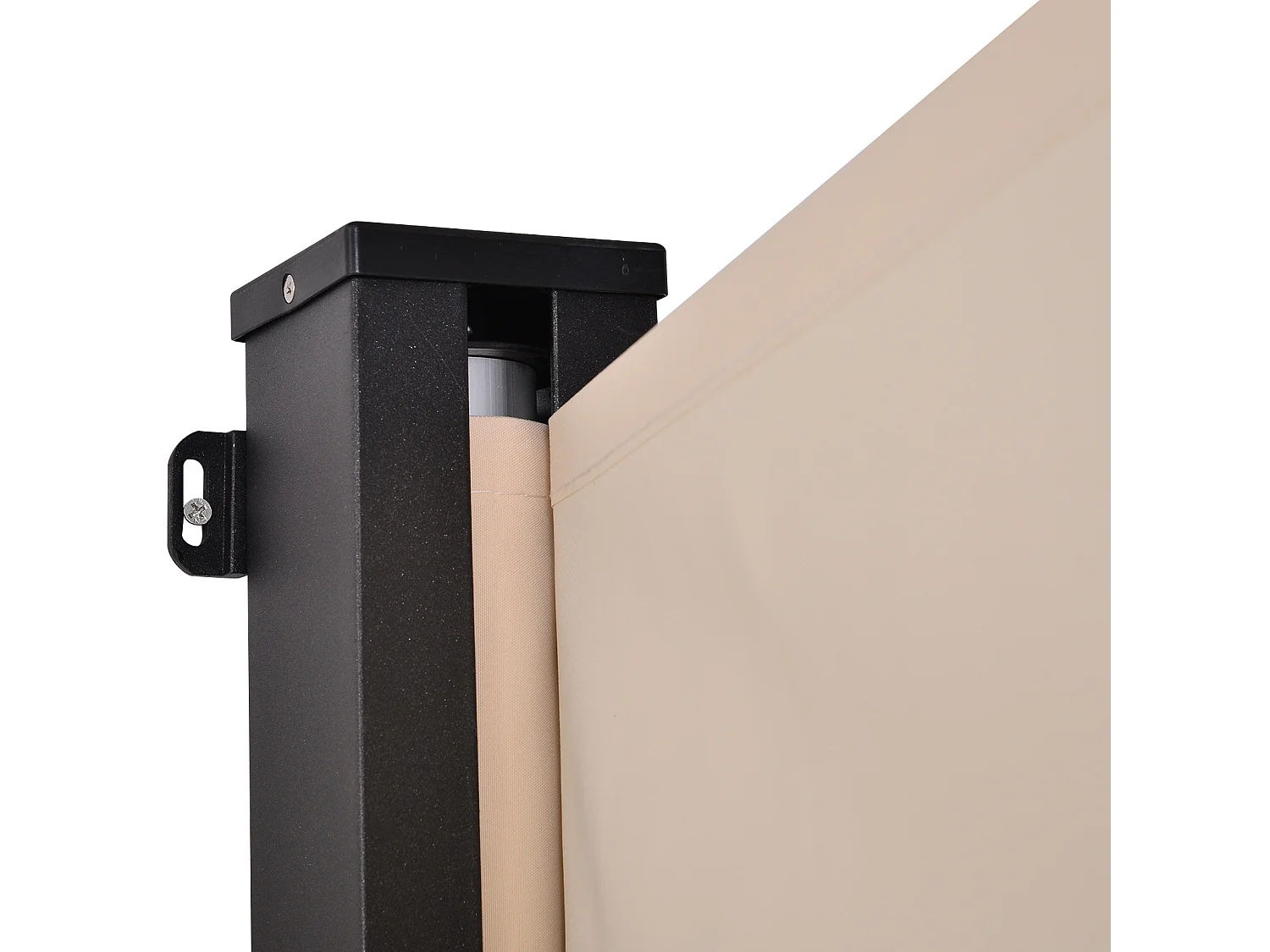 Toldo lateral beige 350x180x0.01cm Outsunny