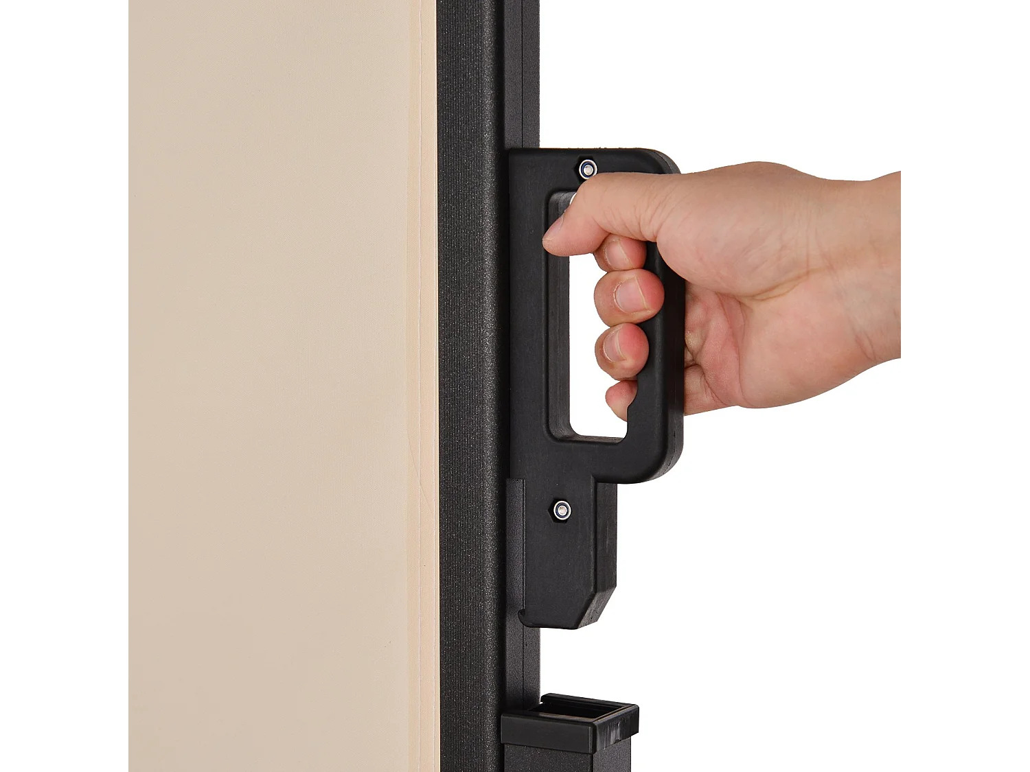 Toldo lateral beige 350x180x0.01cm Outsunny