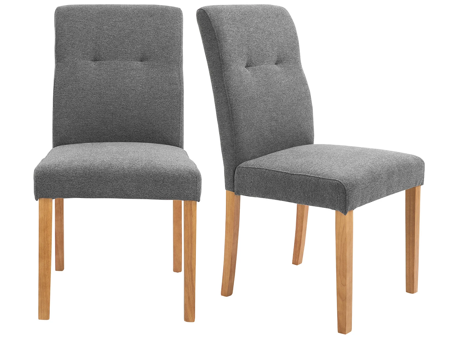 Juego de 2 sillas de comedor gris 50x62x96 cm HOMCOM