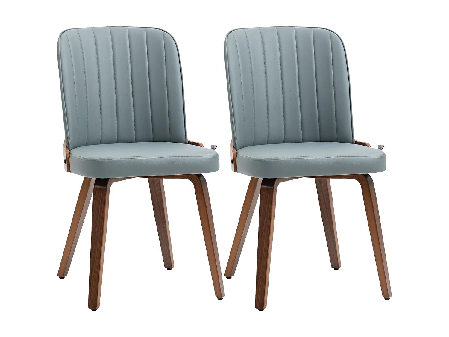 Sillas de comedor gris 47.5x57x85 cm HOMCOM