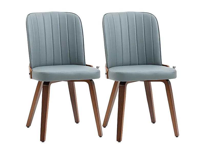 Sillas de comedor gris 47.5x57x85 cm HOMCOM