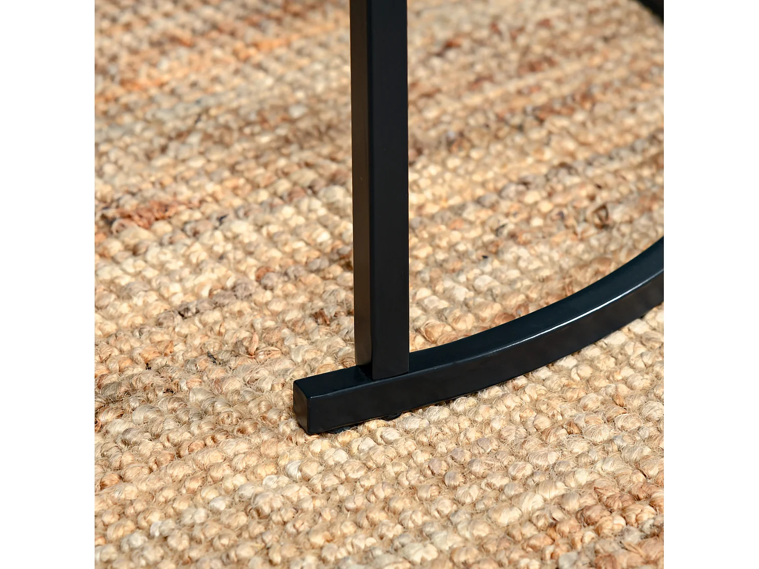 Juego de 2 mesas auxiliares negro 60x60x46 cm HOMCOM