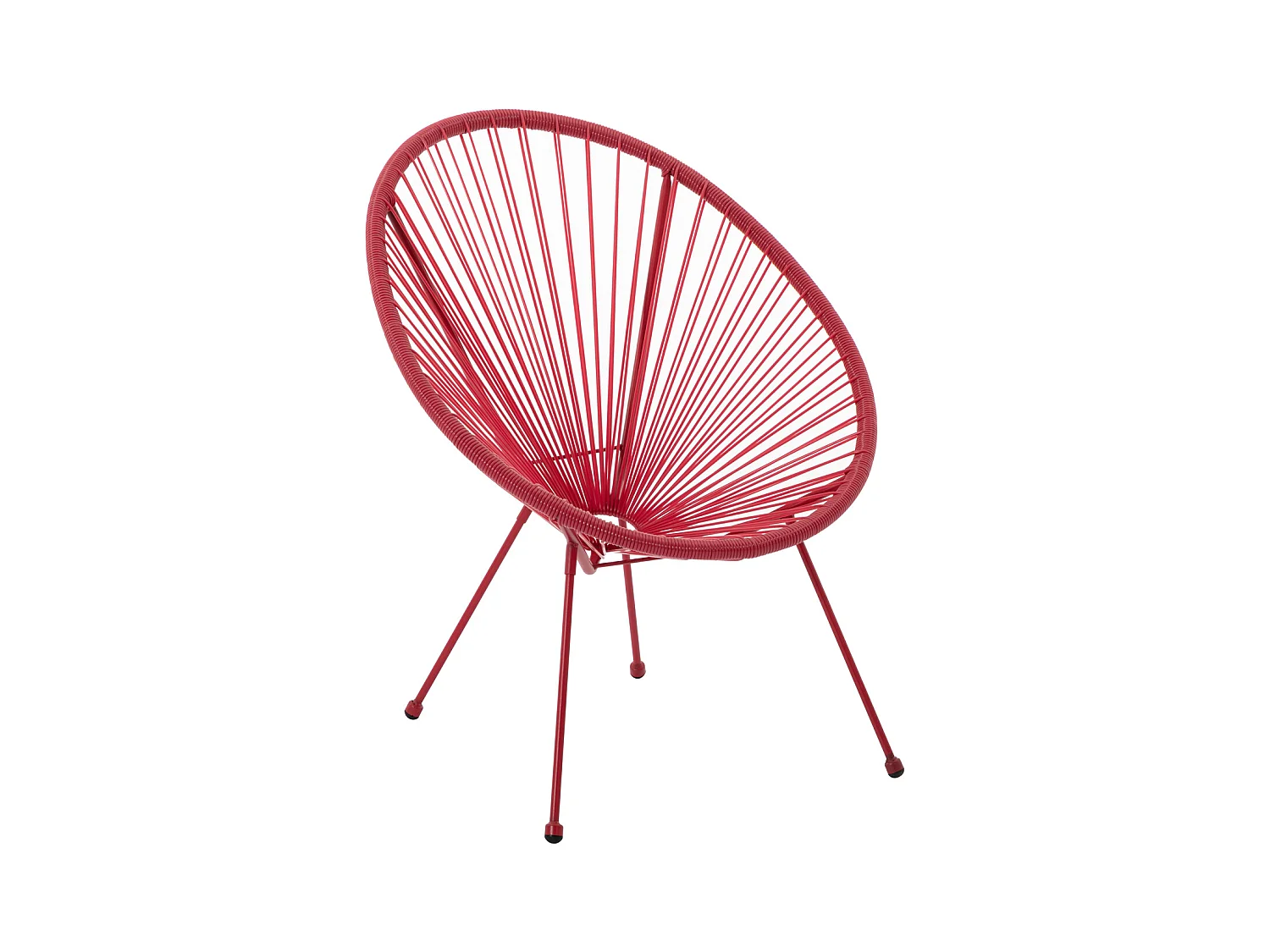 Fauteuil de jardin en fils de résine tressés - Terracotta - ALIOS III de MYLIA