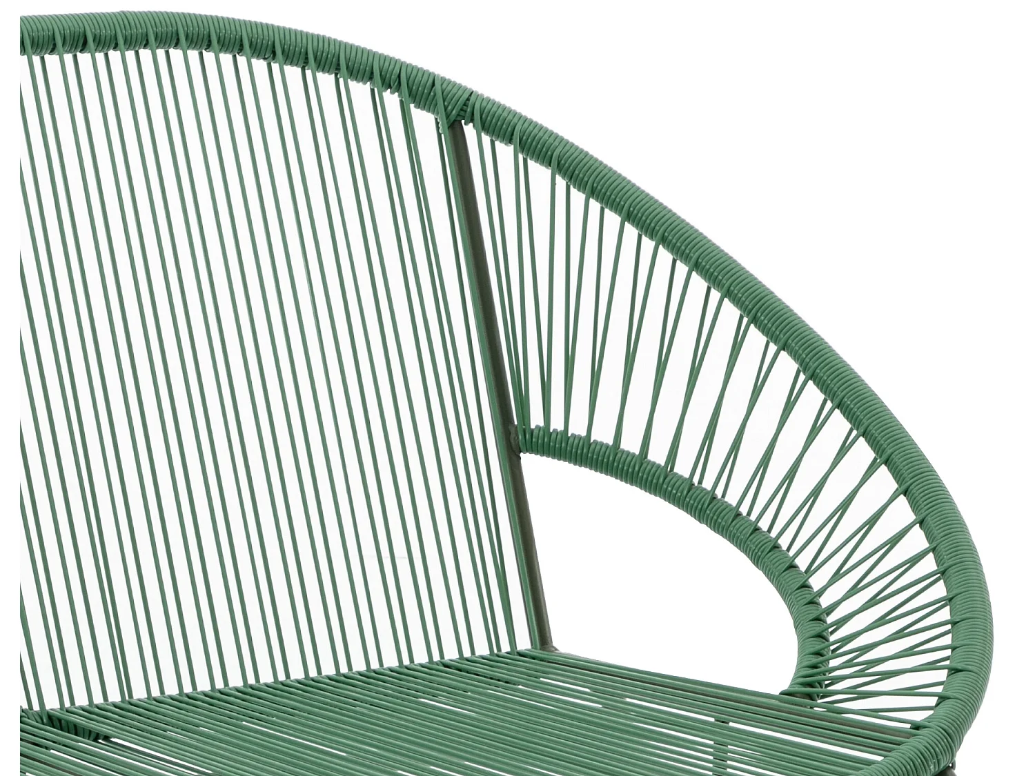 Banc de jardin en fils de résine tressés - Kaki - ALIOS III de MYLIA