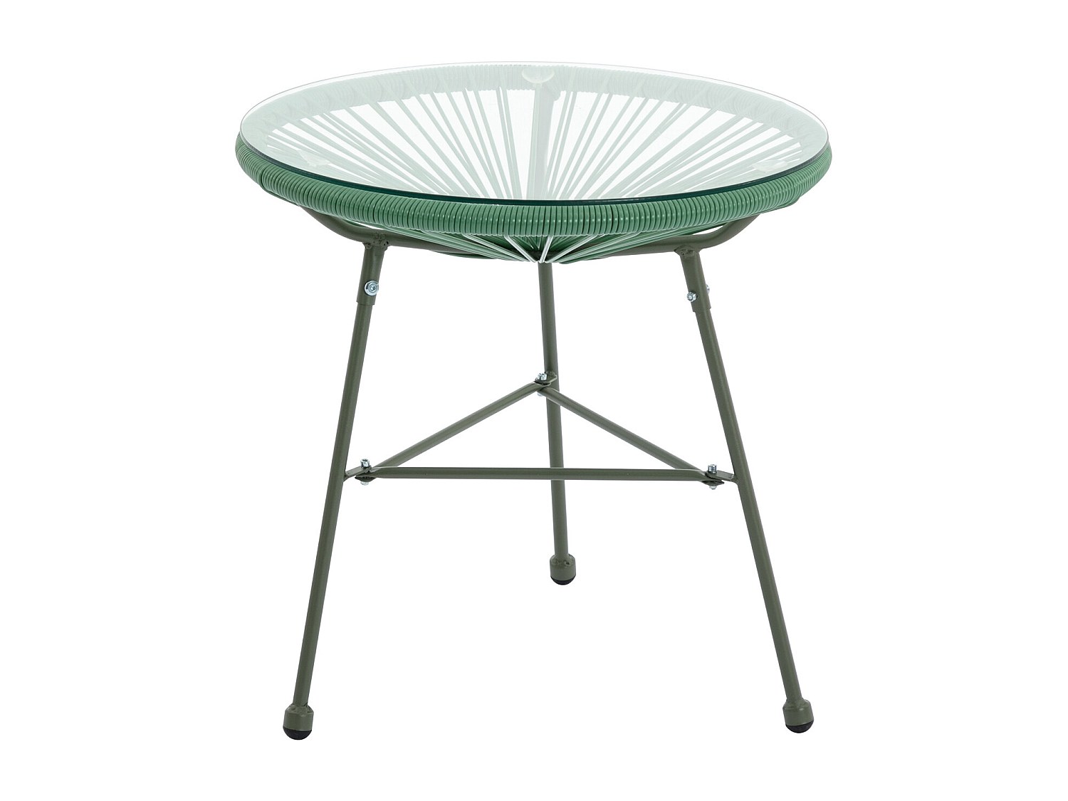 Vente-unique Gartentisch - Polyrattan - Kaki - Alios Iii Von Mylia