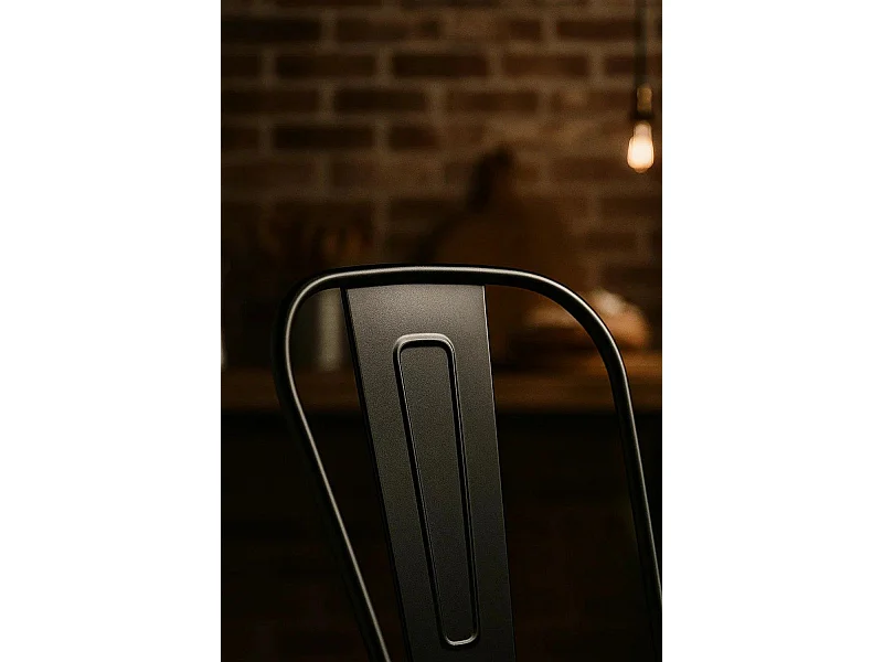 Sillas Comedor - Silla Torix Madera Natural - Negro mate