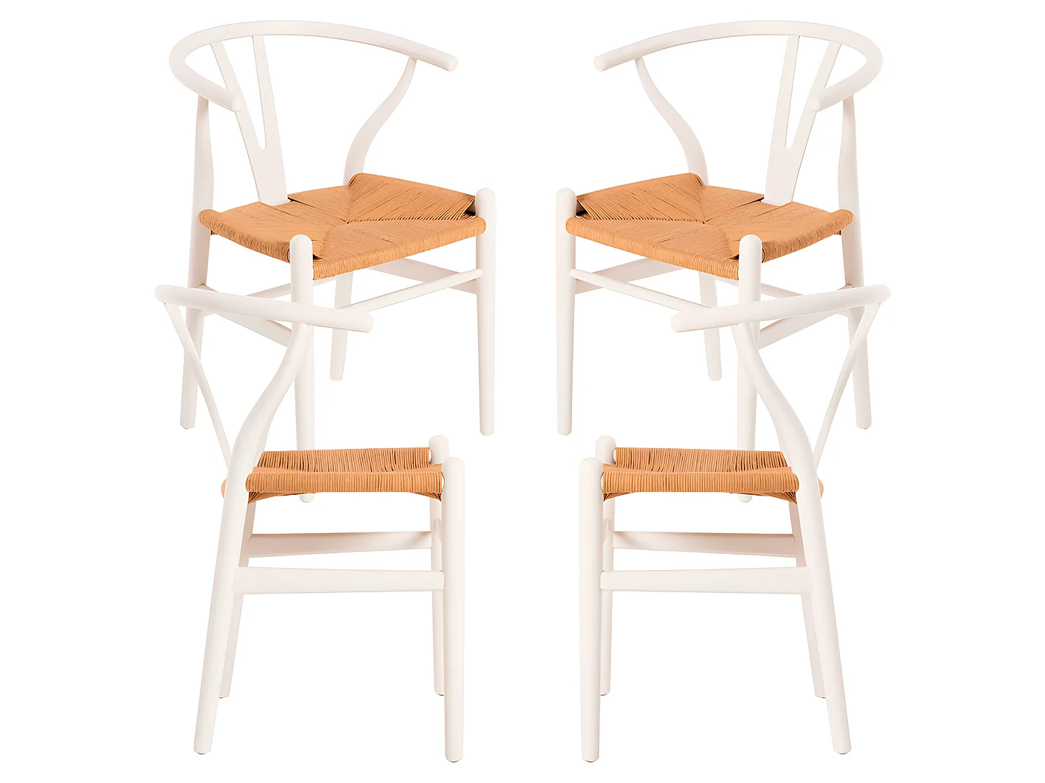 Packs Sillas Comedor - Pack 4 Sillas Wis Madera - Blanco
