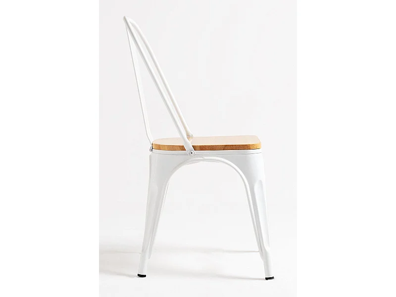 Sillas Comedor - Silla Torix Madera Natural - Blanco