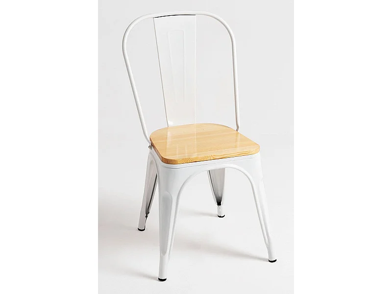 Sillas Comedor - Silla Torix Madera Natural - Blanco
