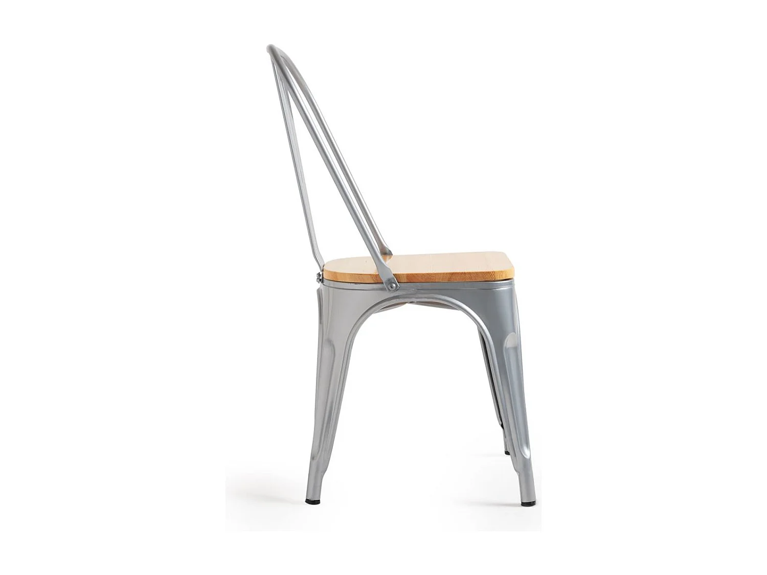 Packs Sillas Comedor - Pack 2 Sillas Torix Madera Natural - Gris metalizado