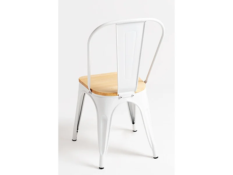 Packs Sillas Comedor - Pack 4 Sillas Torix Madera Natural - Blanco