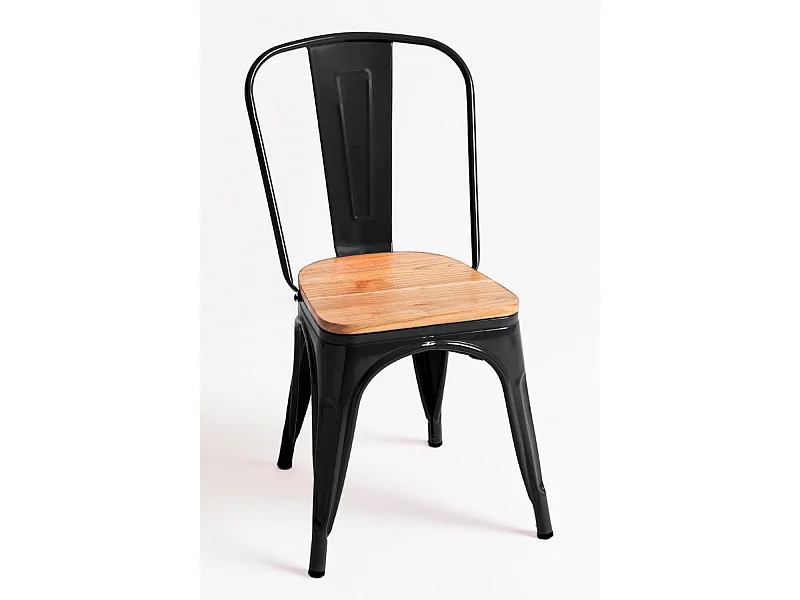 Packs Sillas Comedor - Pack 2 Sillas Torix Madera Natural - Negro