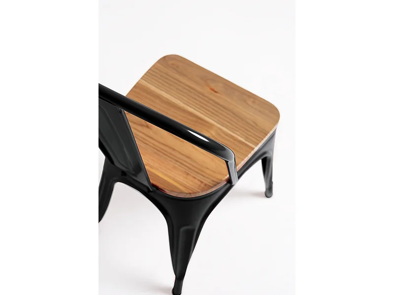 Sillas Comedor - Silla Torix Madera Natural - Negro