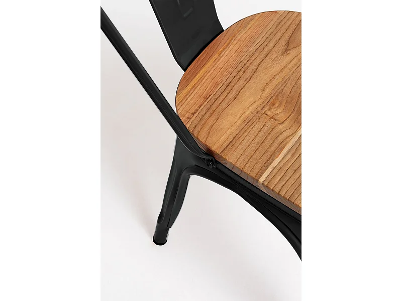 Sillas Comedor - Silla Torix Madera Natural - Negro