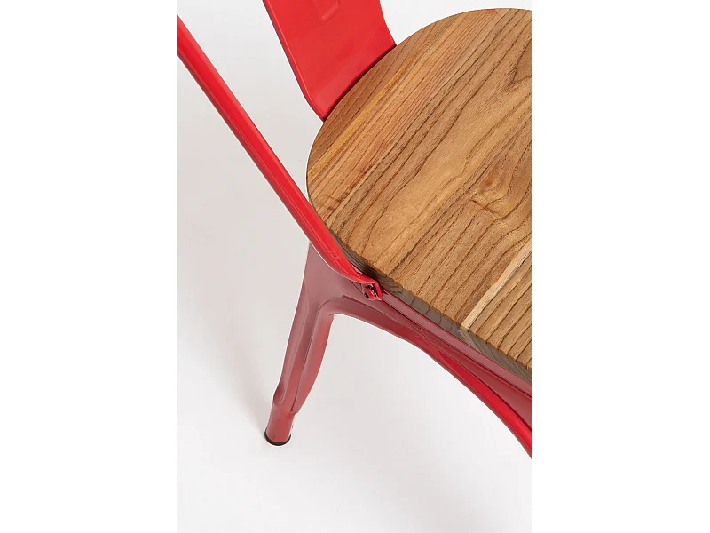Packs Sillas Comedor - Pack 2 Sillas Torix Madera Natural - Rojo