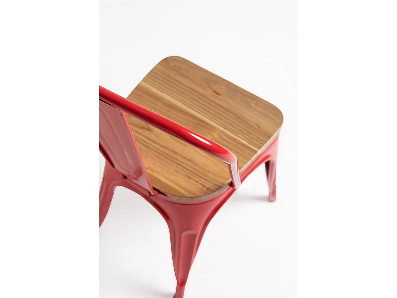 Packs Sillas Comedor - Pack 2 Sillas Torix Madera Natural - Rojo