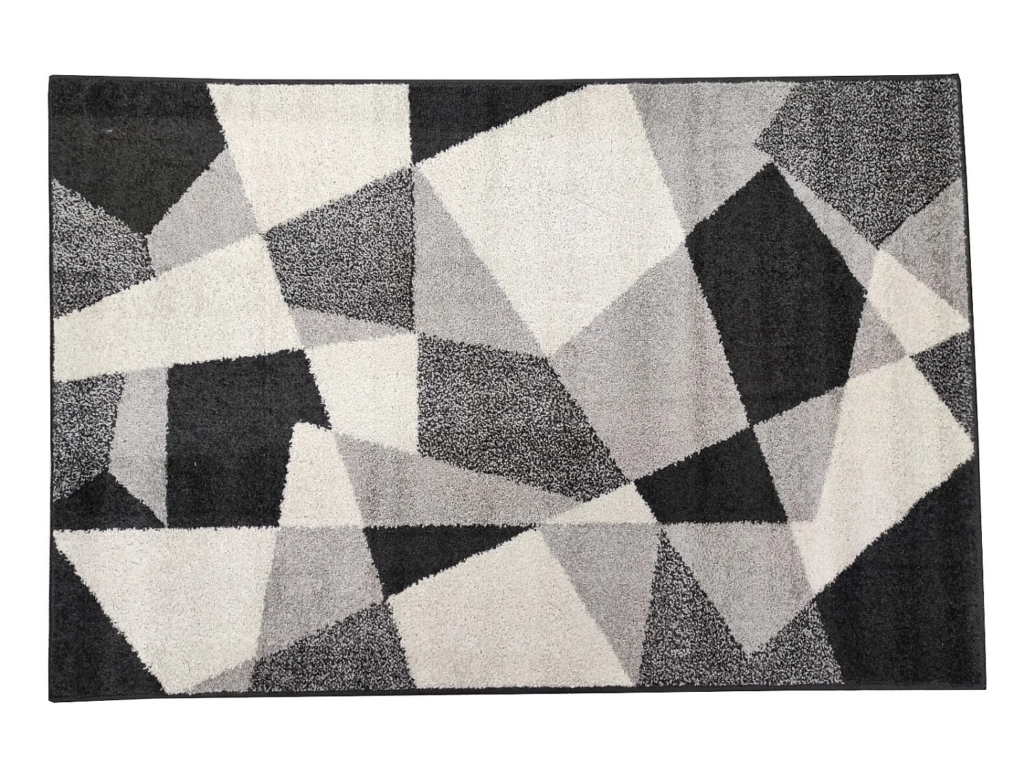 Alfombra Salon| Composición 100% Polipropileno| Grosor 11MM| Base Yute| Antideslizante| Geométrico| 100X150 CM