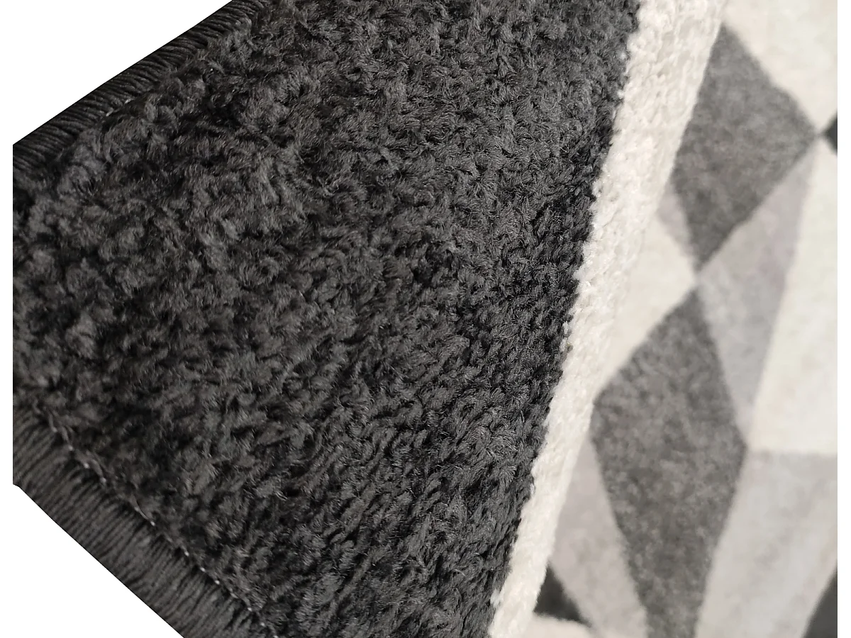 Alfombra Salon| Composición 100% Polipropileno| Grosor 11MM| Base Yute| Antideslizante| Geométrico| 100X150 CM