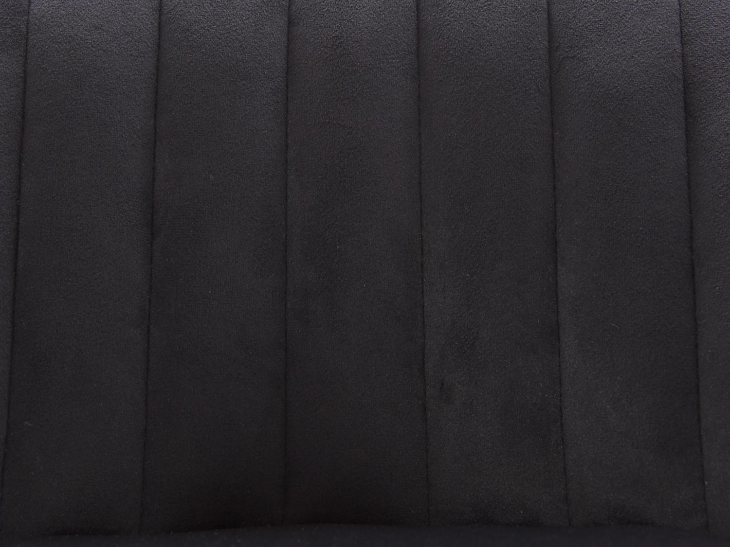 Tabouret de bar en velours et métal - Hauteur réglable - Noir - ELEANA