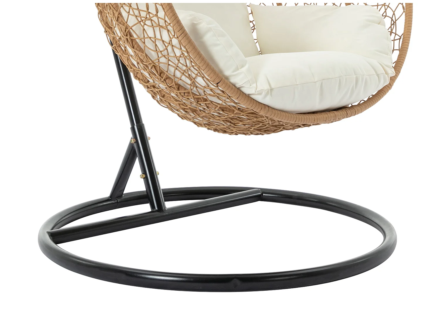 Fauteuil suspendu en résine tressée - Naturel clair - CAMPLI de MYLIA