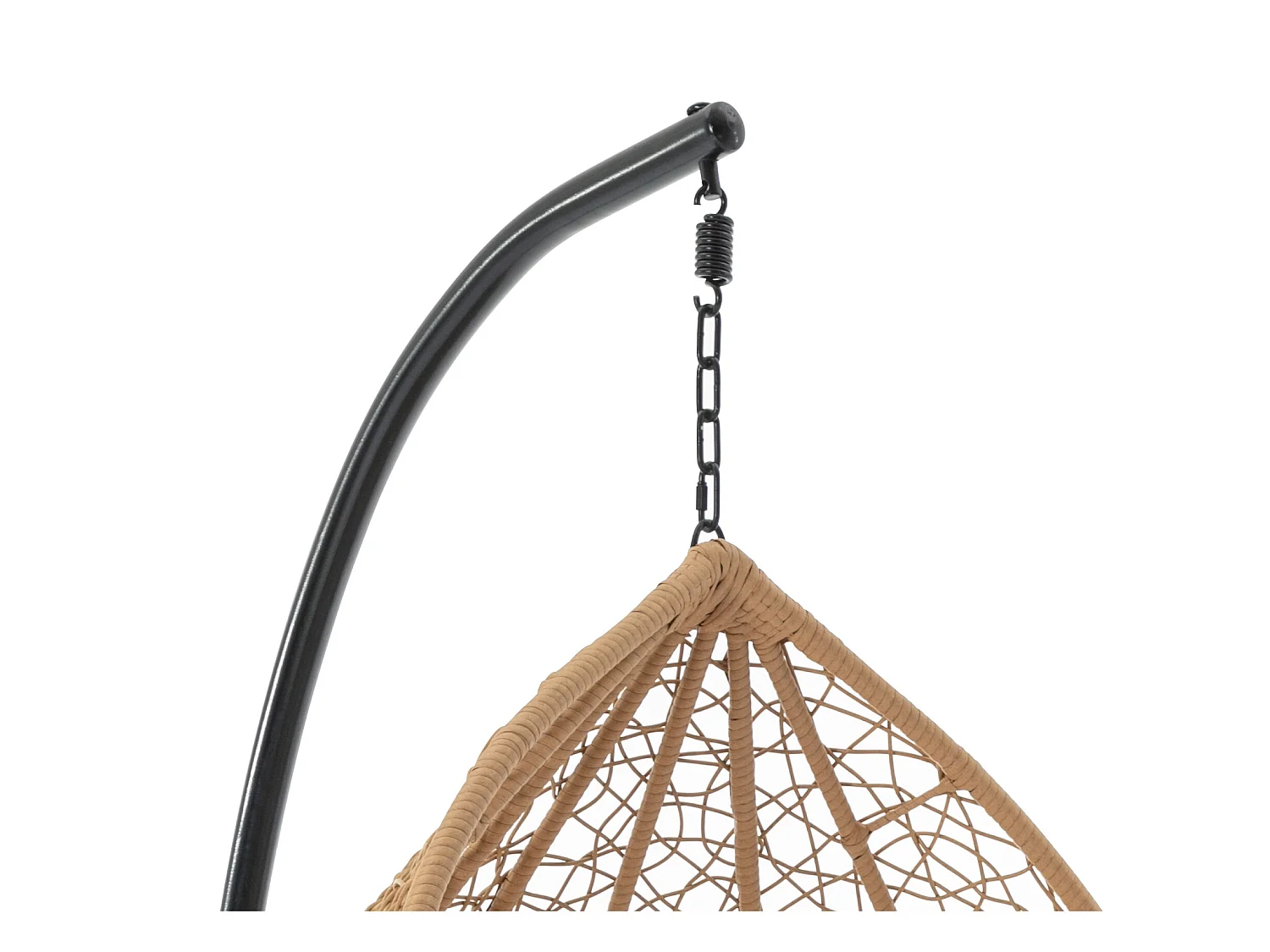 Fauteuil suspendu en résine tressée - Naturel clair - CAMPLI de MYLIA