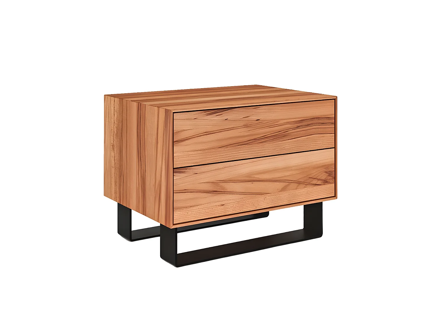 STEEL - Table de nuit en coeur de hêtre, huilé naturel