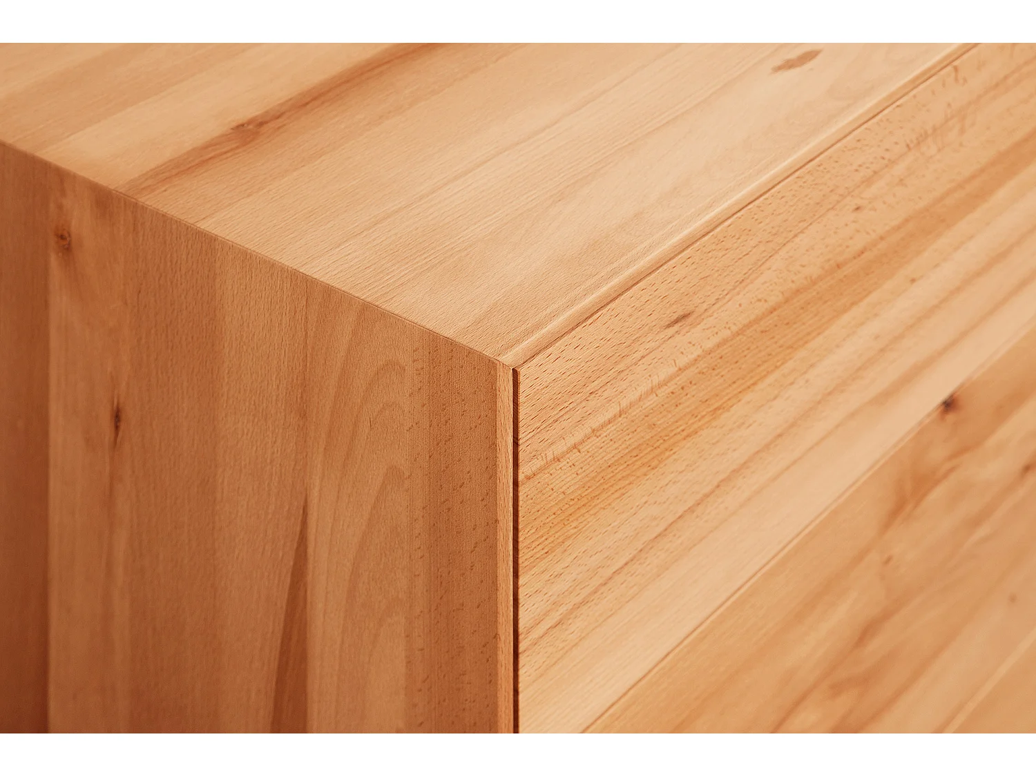 STEEL - Table de nuit en coeur de hêtre, huilé naturel