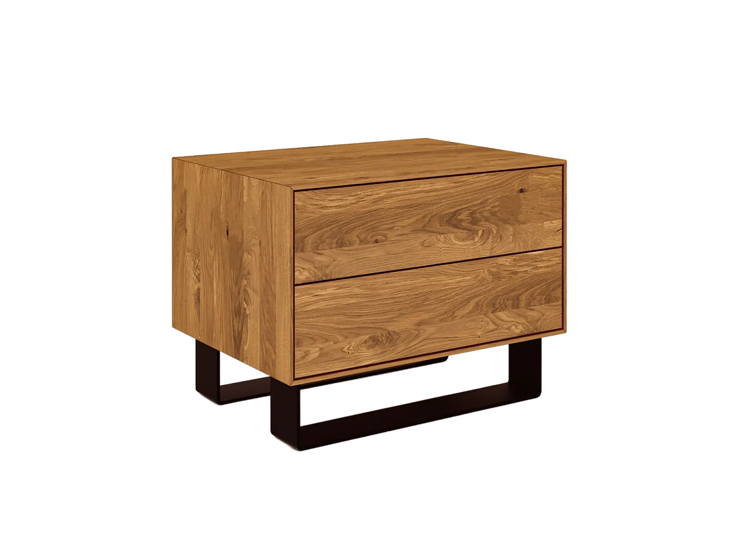 STEEL - Nachttisch  aus Wildeiche, naturgeölt