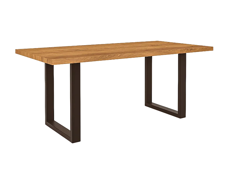 STEEL - Esstisch  90x180 aus Wildeiche, naturgeölt