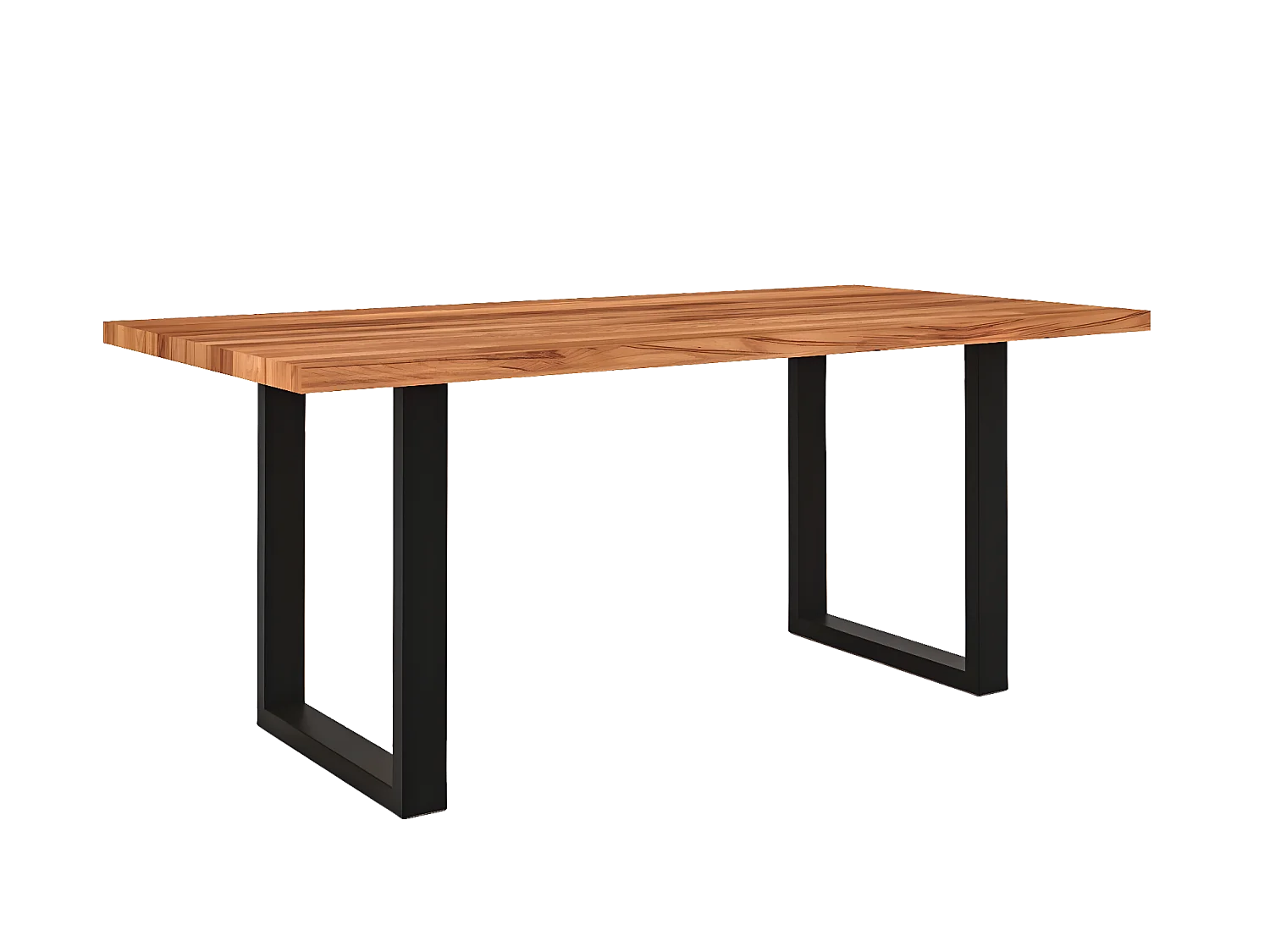 STEEL - Table de salle à manger 90x120 en cœur de hêtre, huilé naturel