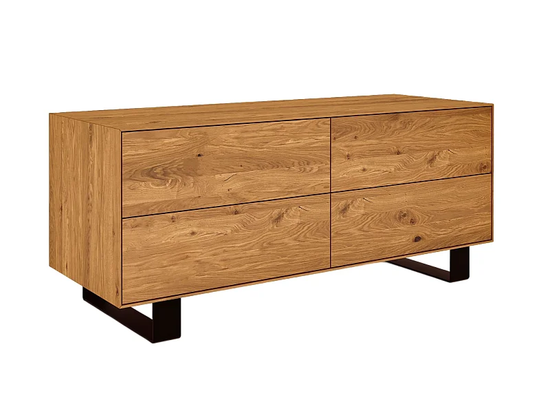 STEEL - Kommode aus Wildeiche, naturgeölt