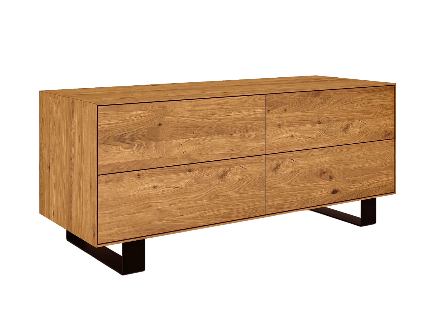 STEEL - Kommode aus Wildeiche, naturgeölt