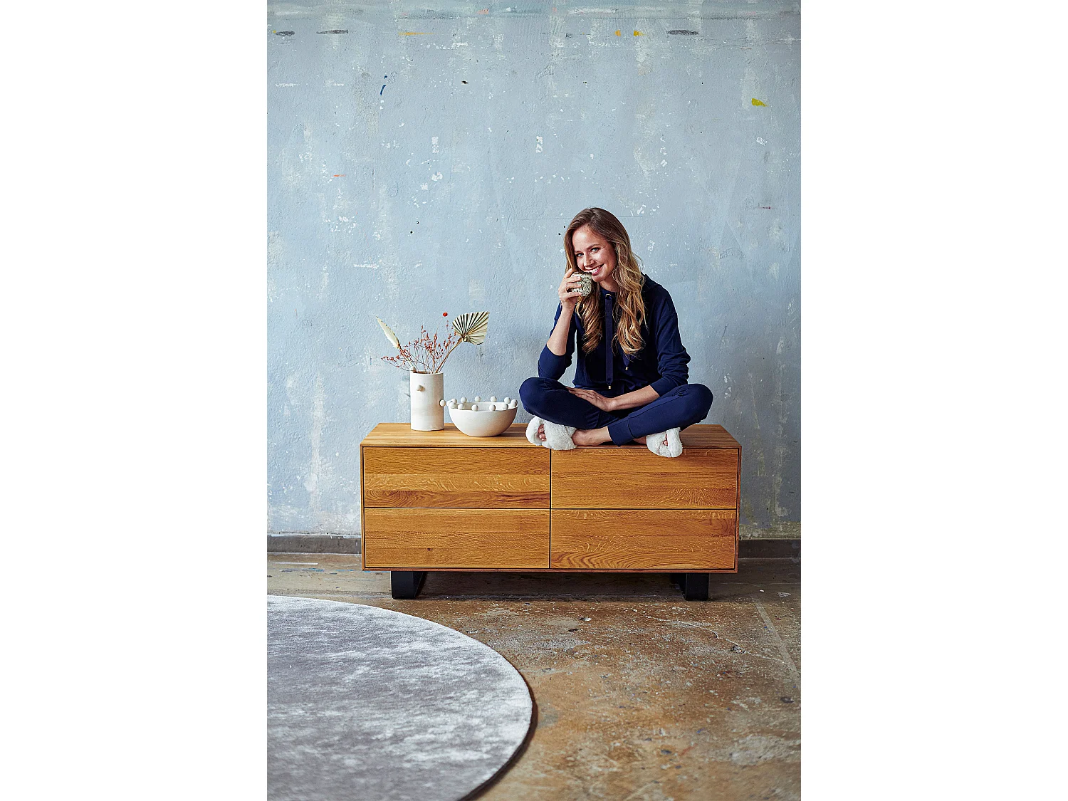 STEEL - Kommode aus Wildeiche, naturgeölt