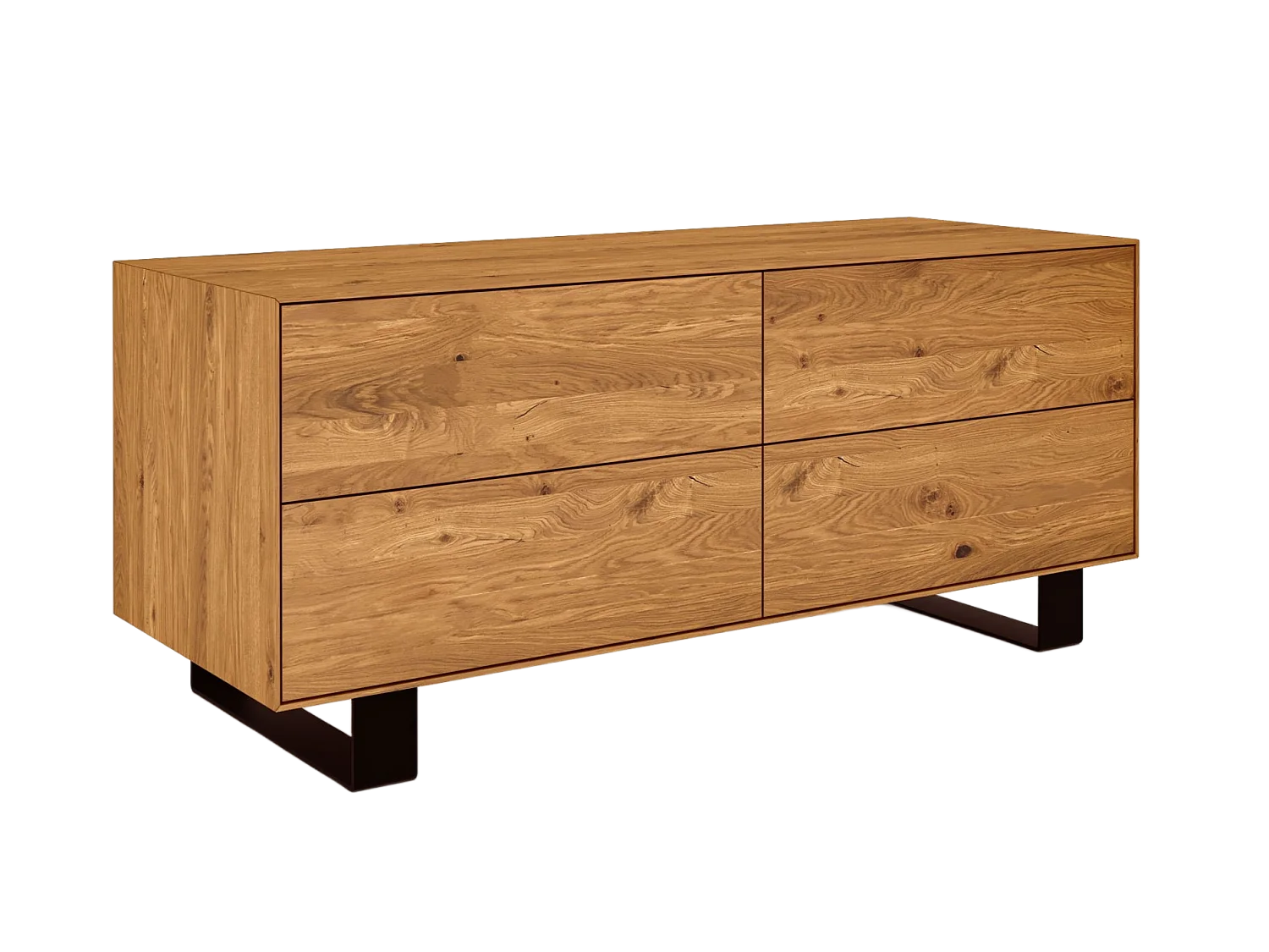 STEEL - Kommode aus Wildeiche, naturgeölt