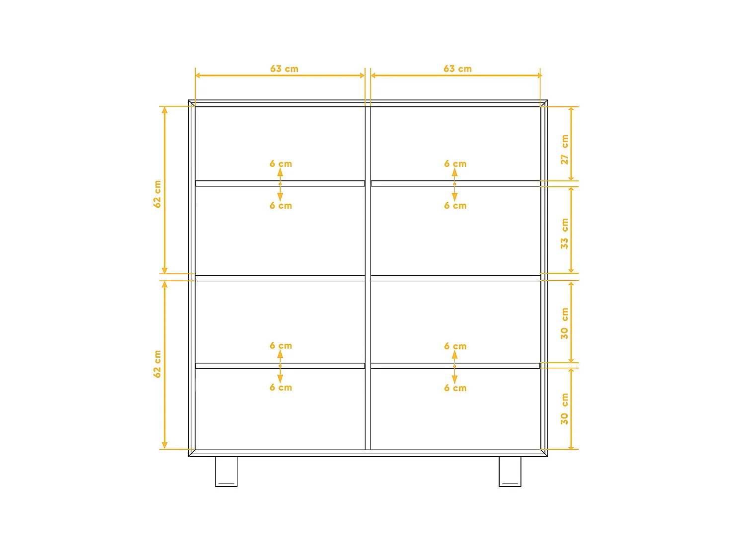 STEEL - Commode en chêne sauvage, finition à l'huile naturelle