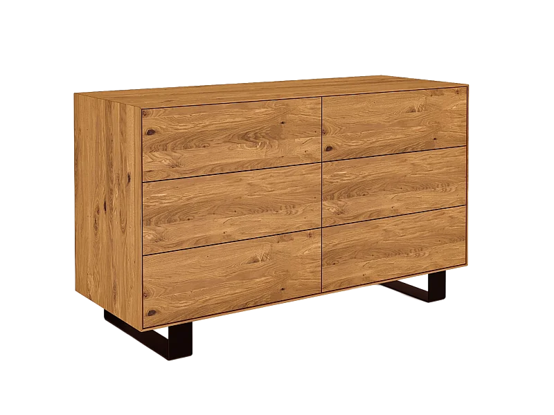 STEEL - Kommode aus Wildeiche, naturgeölt