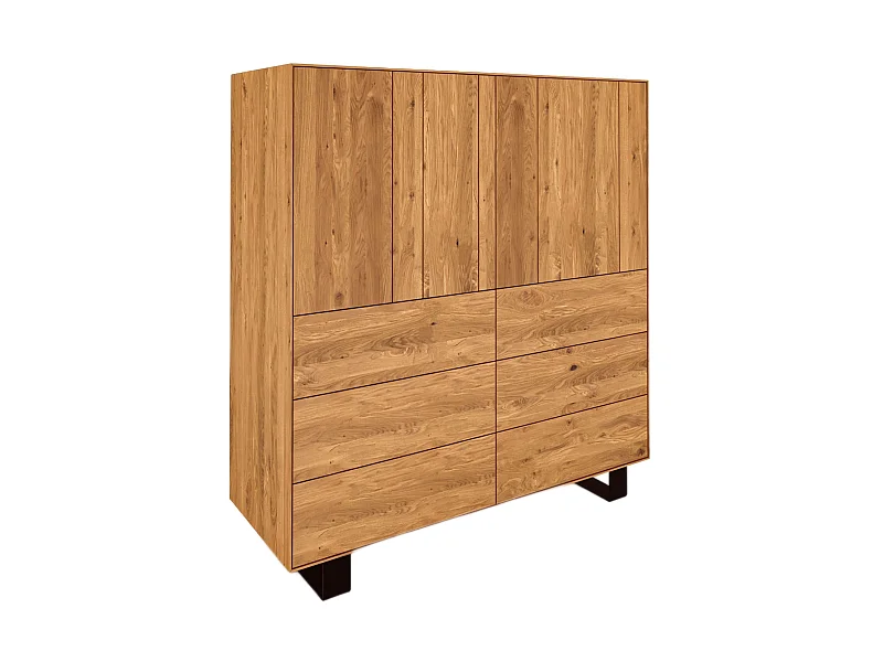 STEEL - Kommode aus Wildeiche, naturgeölt