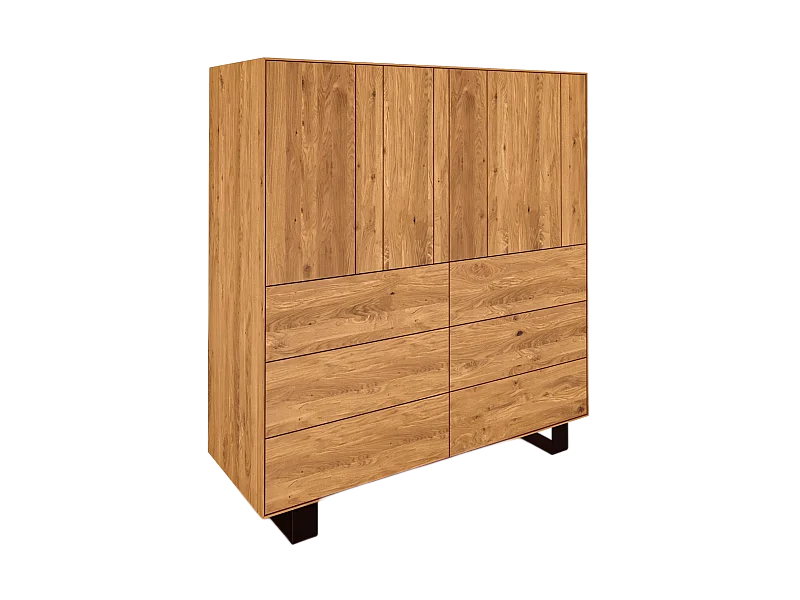 STEEL - Kommode aus Wildeiche, naturgeölt