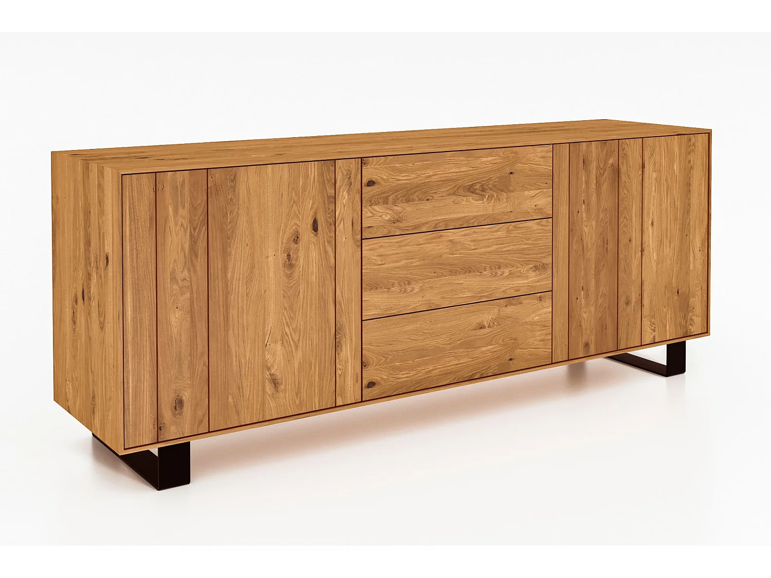 STEEL - Kommode aus Wildeiche, naturgeölt