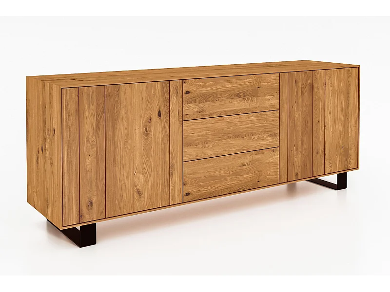 STEEL - Kommode aus Wildeiche, naturgeölt