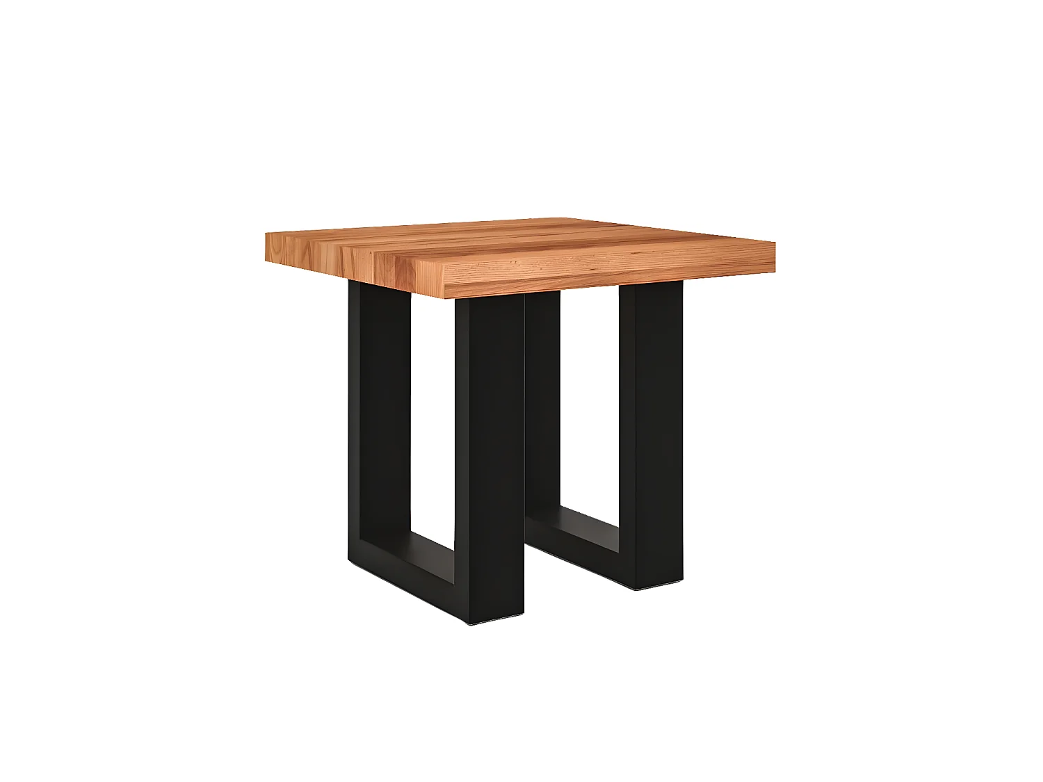 STEEL - Table basse 50x50 en coeur de hêtre, huilé naturel