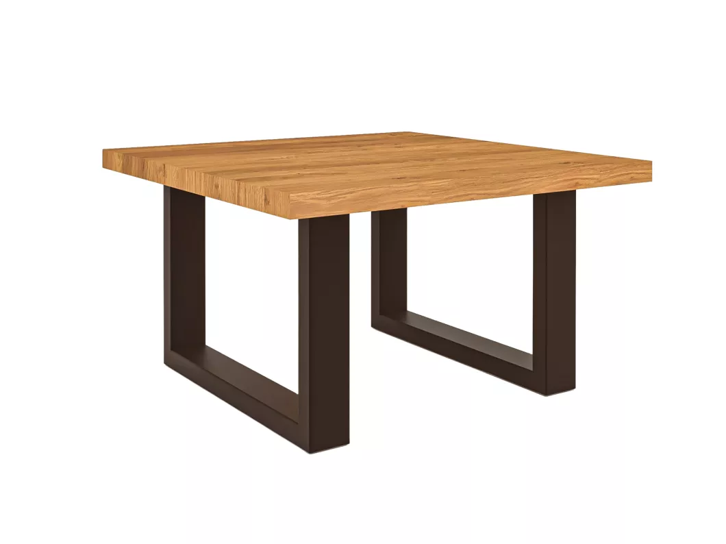 Kauf Unique STEEL - Couchtisch 80x80 aus Wildeiche, naturgeölt