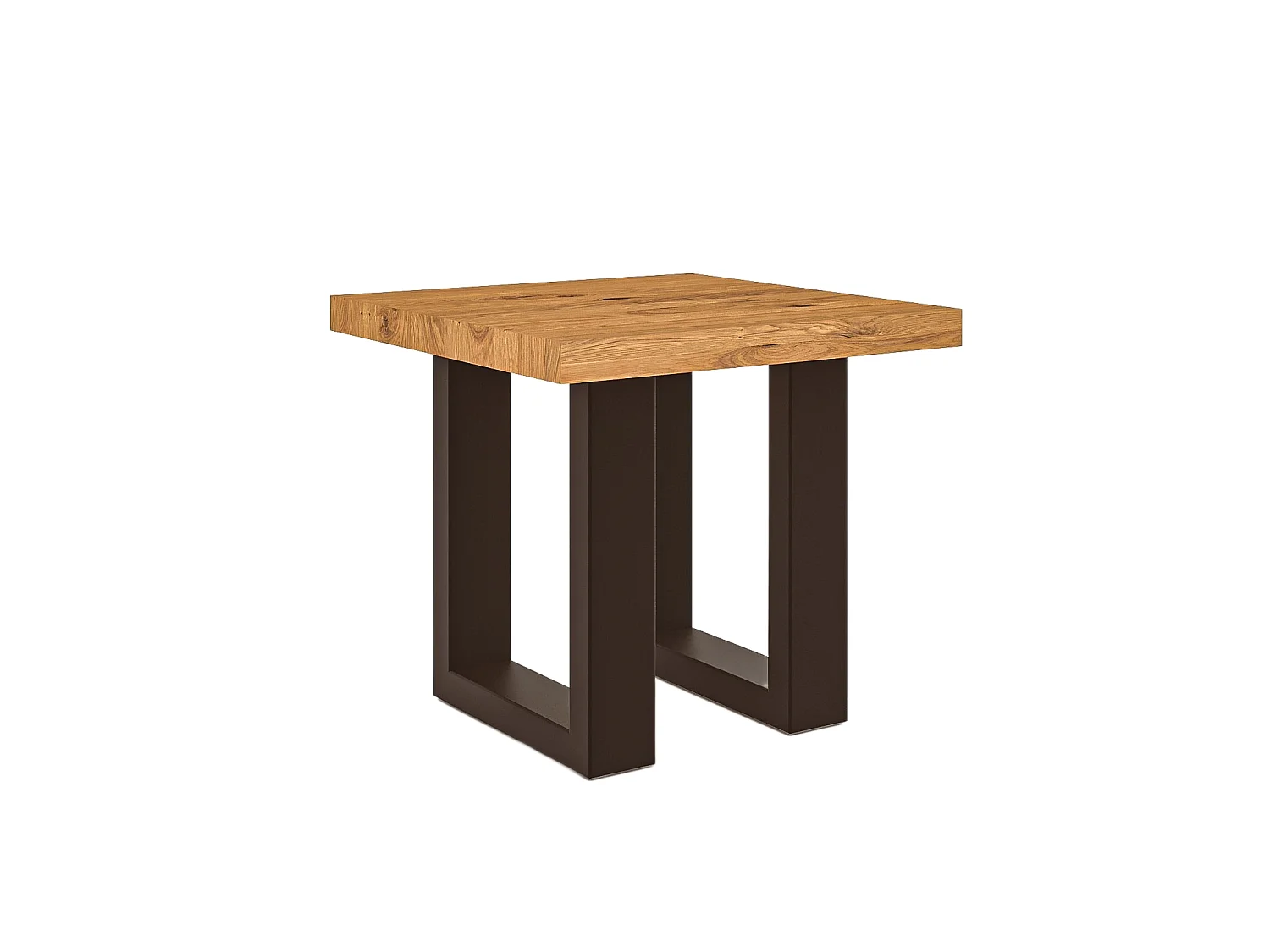 STEEL - Couchtisch  50x50 aus Wildeiche, naturgeölt