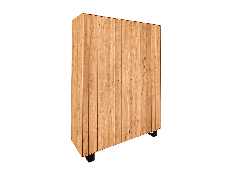 STEEL - Kleiderschrank  aus Wildeiche, naturgeölt