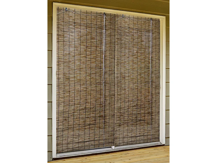 Estor Enrollable 100% Bambú Natural Marrón Medida 90X200 CM