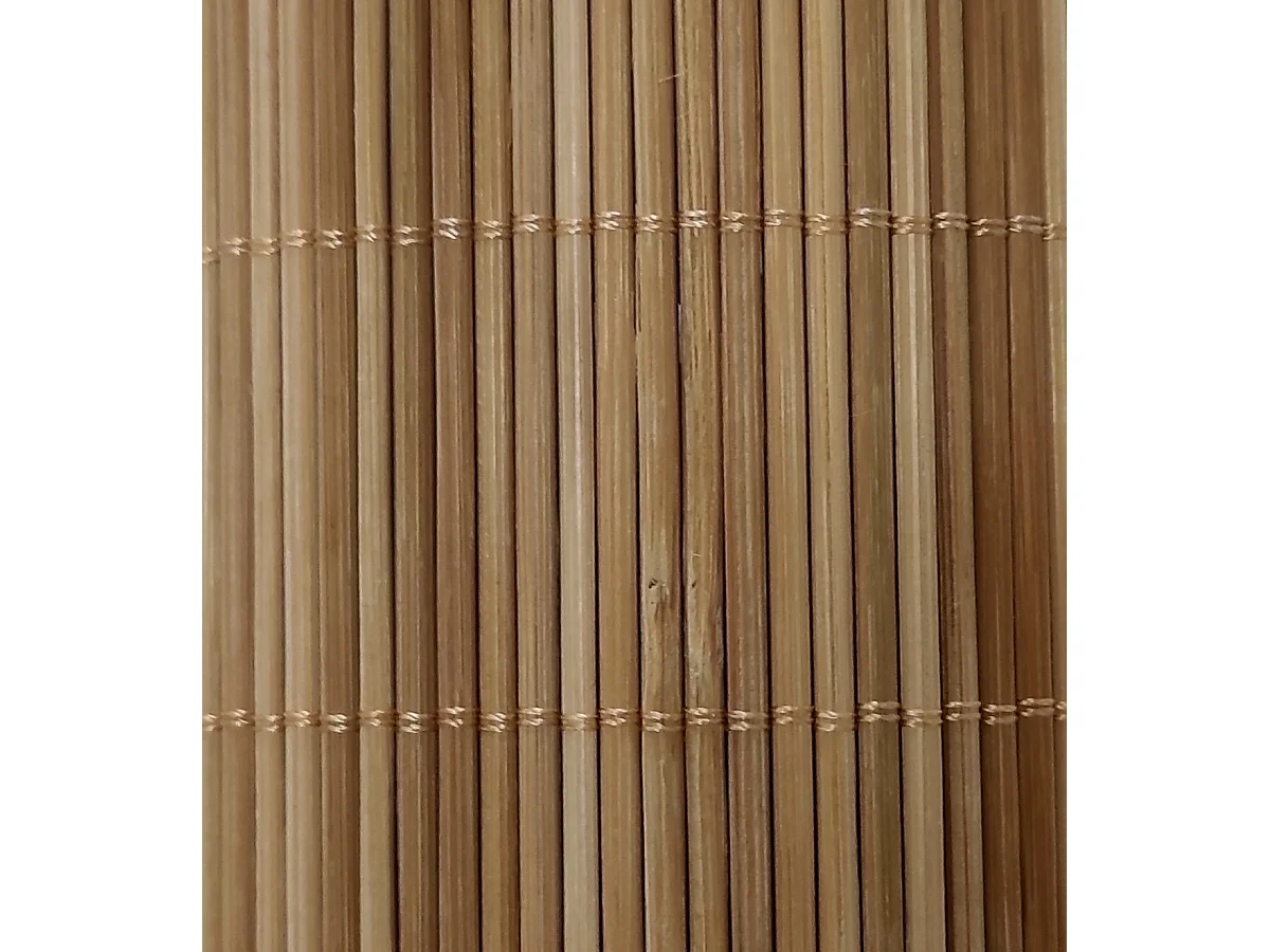 Estor Enrollable Premium 100% Bambú Natural Reforzado Marrón Medida 90X200 CM