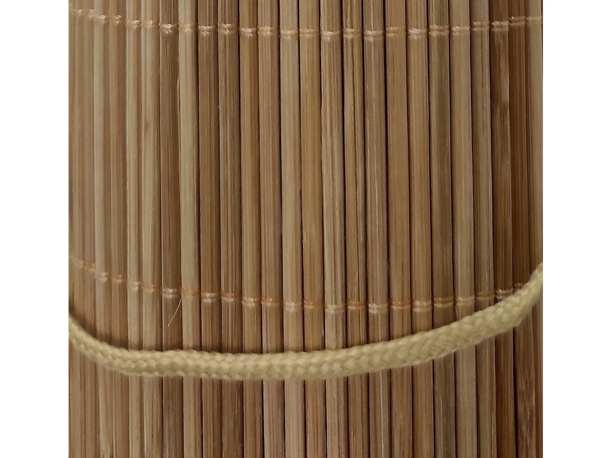 Estor Enrollable Premium 100% Bambú Natural Reforzado Marrón Medida 90X200 CM