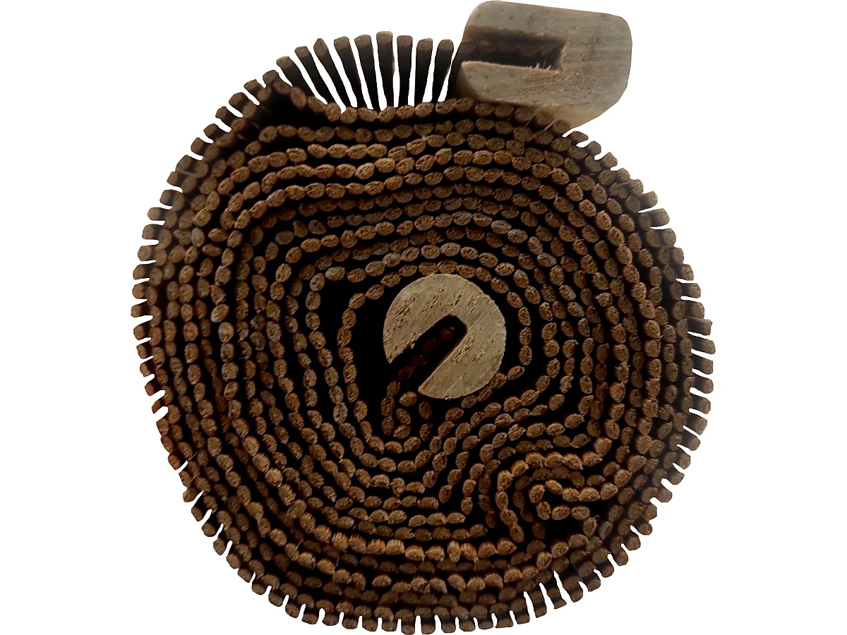 Estor Enrollable Premium 100% Bambú Natural Reforzado Marrón Medida 90X200 CM