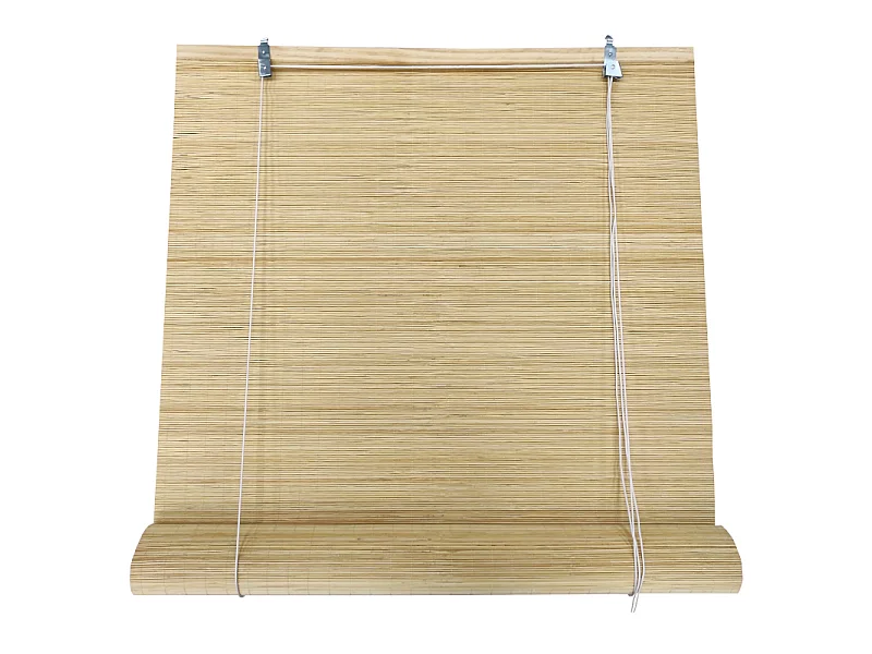 Estor Enrollable Premium 100% Bambú Natural Reforzado Beige Medida 150X200 CM