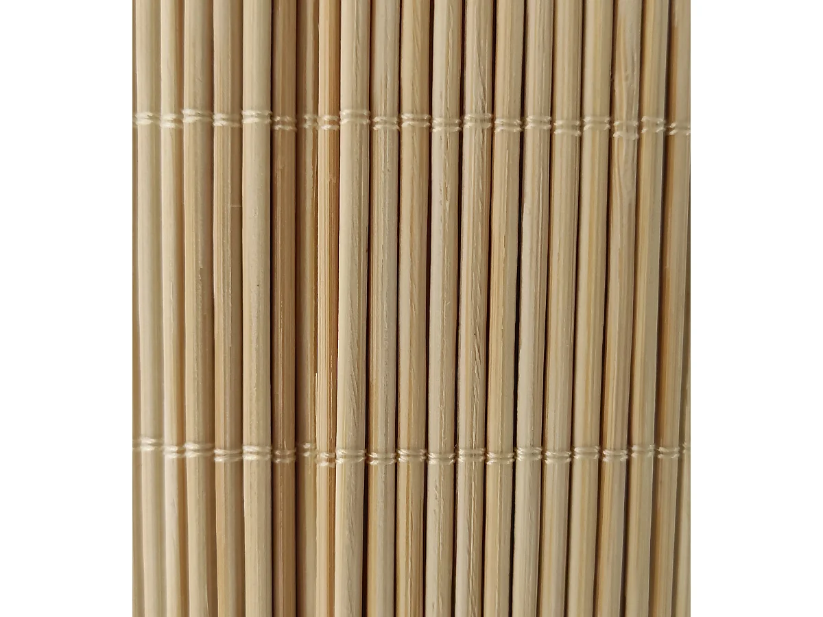 Estor Enrollable Premium 100% Bambú Natural Reforzado Beige Medida 150X200 CM